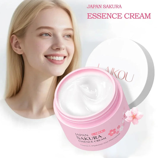 LAIKOU Sakura Hydrating Cream Moisturizer Whitening Nourishing Oil Control Moisturizing & Repairing Deep Hydration Rich Cream