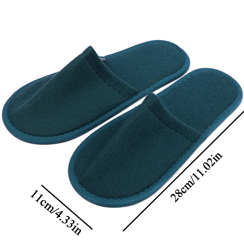 Women Indoor Slipper travel portable Spa Hotel Slipper Spring Summer shoes Woman House Flat Floor Soft Silent Slides for Bedroom