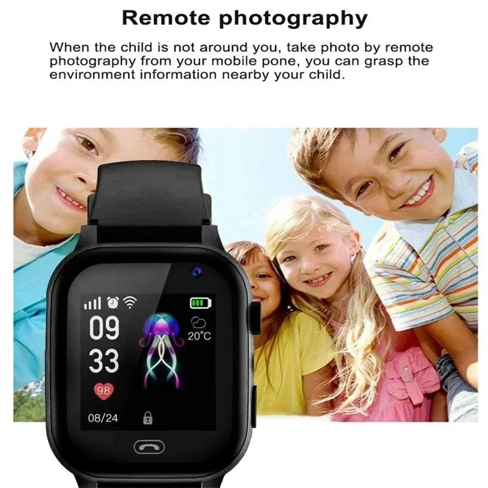 ONEPLUS Kids Smartwatch 2G Electronic Watch SOS Wifi GPS Location Video Call Analogue Card Smartwatch Camera Waterproof School