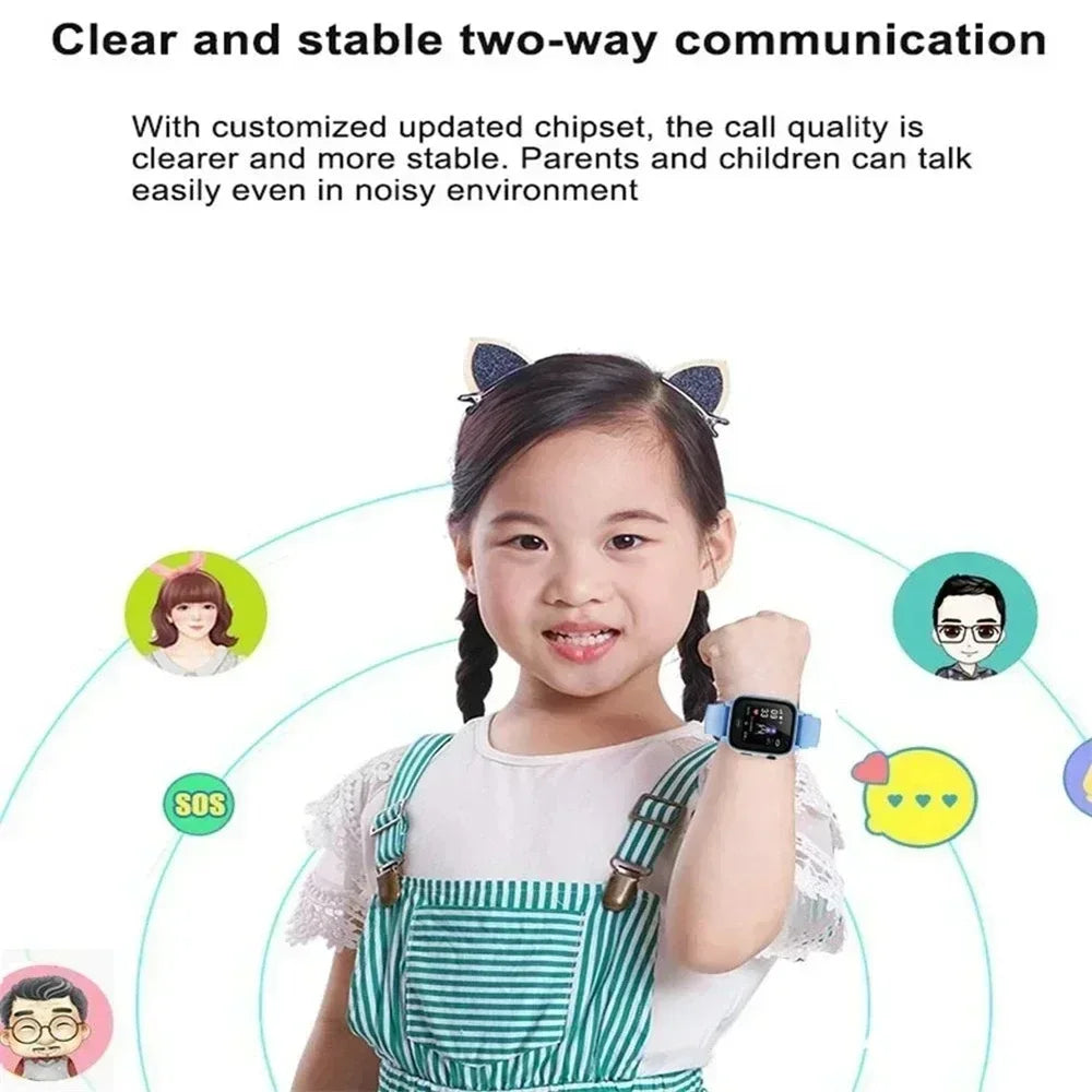 ONEPLUS Kids Smartwatch 2G Electronic Watch SOS Wifi GPS Location Video Call Analogue Card Smartwatch Camera Waterproof School