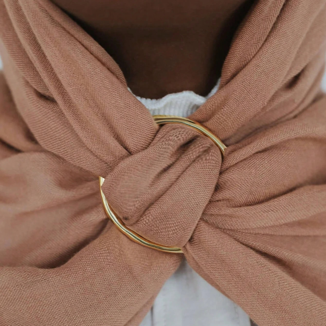 Ramadan Bright Muslim Scarf Ring Handkerchief Ring Hijab Accessories Gold Alloy Buckles Large Clip Woman's Coat Belt Buckles