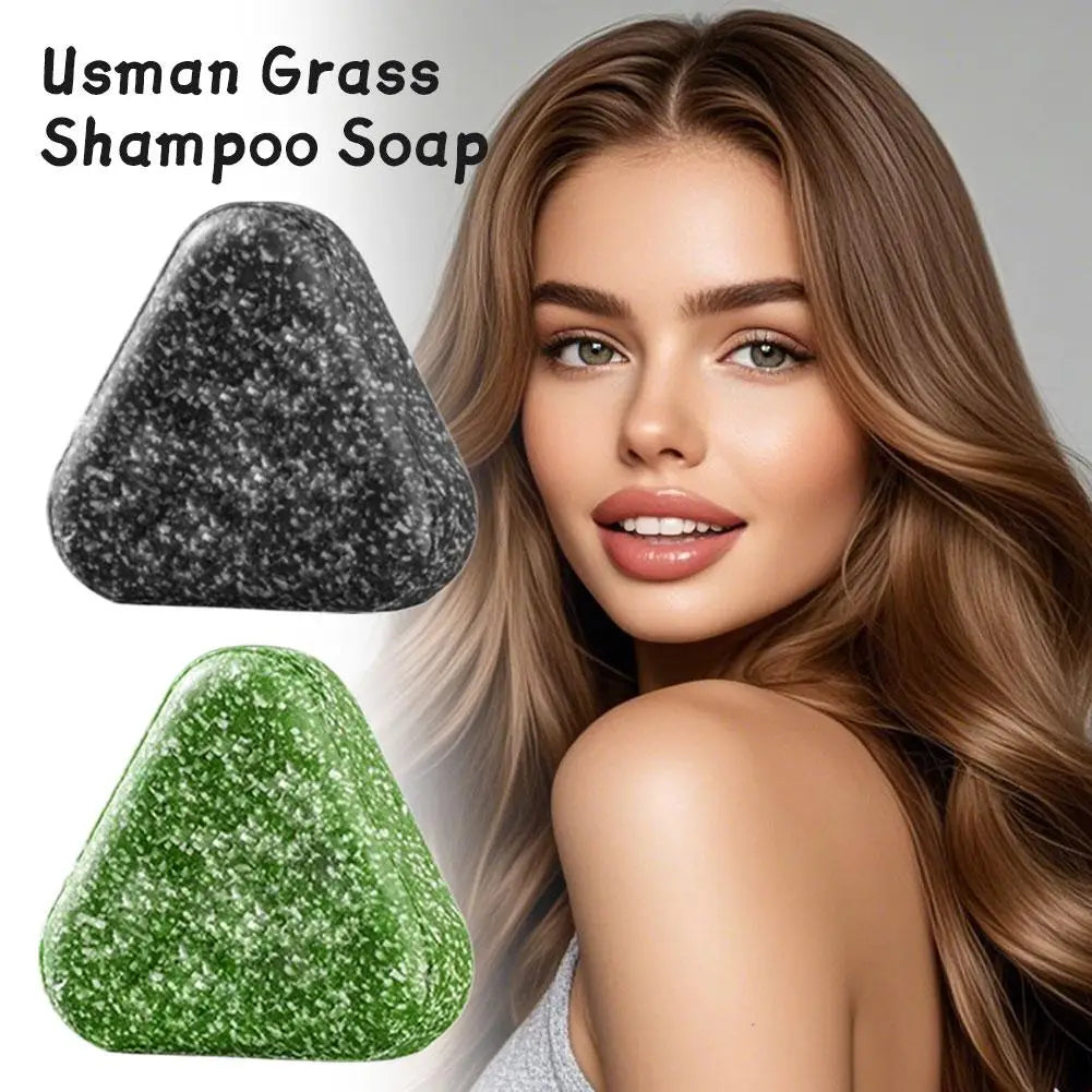 Cypress Leaf Usman Grass Shampoo Soap Oil Control Clean Itchy Scalp Relief Hair Smoothing Voluming Solid Shampoo Hair Care